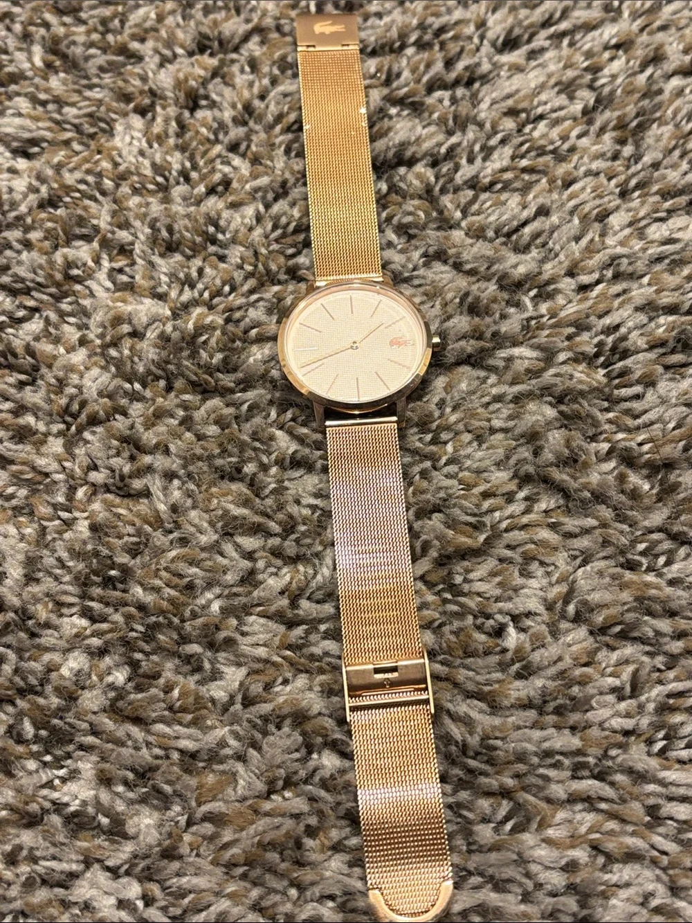 Lacoste Rose Gold Mesh-Band Women's Watch